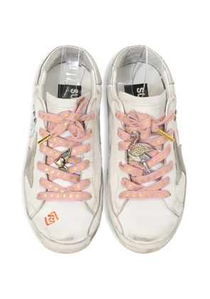 Golden Goose Superstar charm sneakers - White