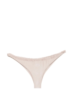 Frankies Bikinis Kate ruffled bikini bottoms - Neutrals