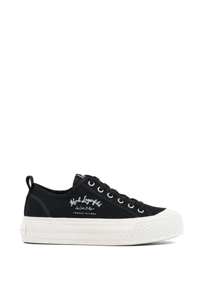 Karl Lagerfeld Kampus Max logo-embroidered platform sneakers - Black