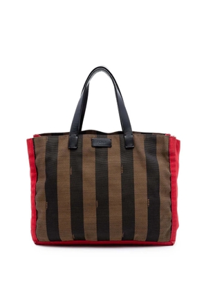 Fendi Pre-Owned 2010-2026 Pequin Canvas Simply Shopping tote bag - Brown