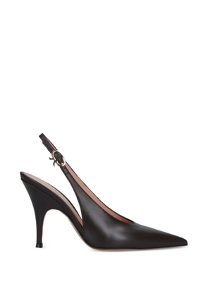 Gianvito Rossi Sofia 95 pointed-toe pumps - Brown