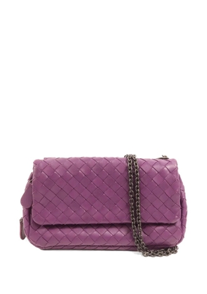 Bottega Veneta Pre-Owned Intrecciato chain shoulder bag - Purple