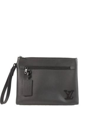 Louis Vuitton Pre-Owned Takeoff Aerogram leather clutch bag - Grey
