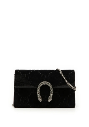 Gucci Pre-Owned 2016-2026 Mini GG Velvet Dionysus crossbody bag - Black