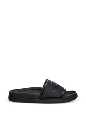 Gant logo-plaque slides - Black