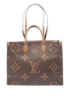 Louis Vuitton Pre-Owned 2019 Monogram Reverse Giant OnTheGo GM satchel - Brown