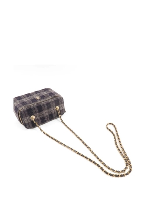 CHANEL Pre-Owned CC logo-plaque Vanity Case shoulder bag - Blue