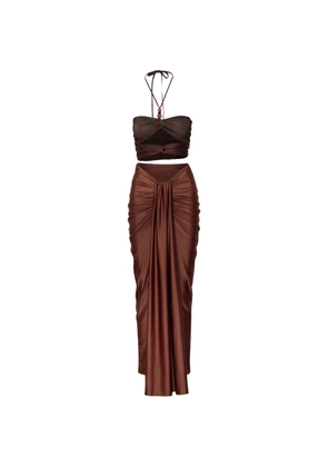 Baobab Dawn cut-out maxi dress - Brown