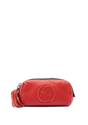 Gucci Pre-Owned 2000-2015 Pebbled Calfskin Soho Cosmetic pouch - Red
