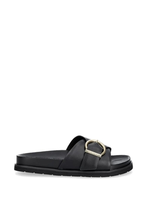 Gant buckle-detail crossover slides - Black