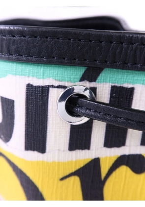Moschino Pre-Owned logo-print bucket bag - Black