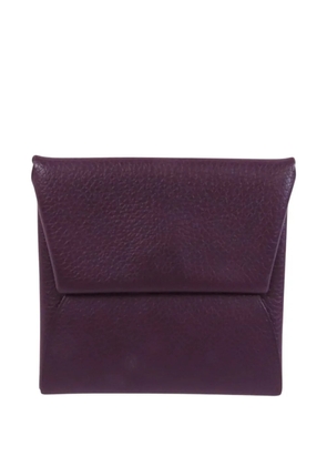Hermès Pre-Owned Bastia leather coin purse - Purple