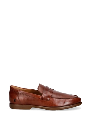 ECCO leather penny loafers - Brown