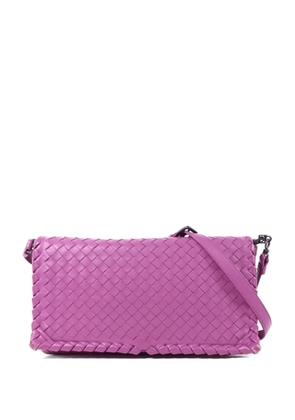 Bottega Veneta Pre-Owned Intrecciato weave shoulder bag - Purple
