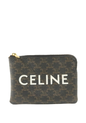 Celine Pre-Owned logo-print coin case - Black