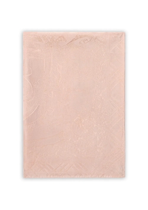 Burberry floral crest silk scarf - Pink