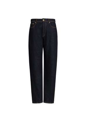 Alberta Ferretti contrast-stitching jeans - Blue