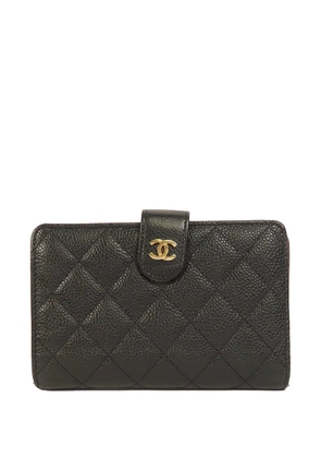 CHANEL Pre-Owned CC quilted wallet - Black