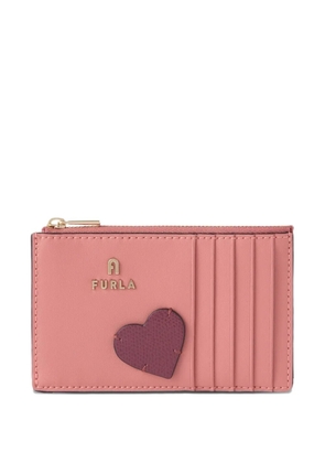 Furla M Camelia heart-patch card case - Pink