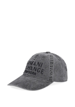 Armani Exchange embroidered baseball cap - Grey