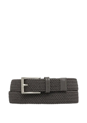 Armani Exchange braided buckle belt - Grey