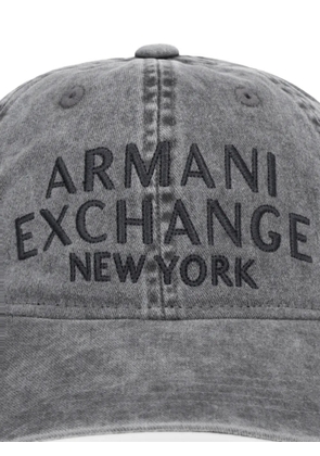 Armani Exchange embroidered baseball cap - Grey