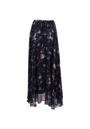Forte Forte Deliverance floral-print chiffon skirt - Blue