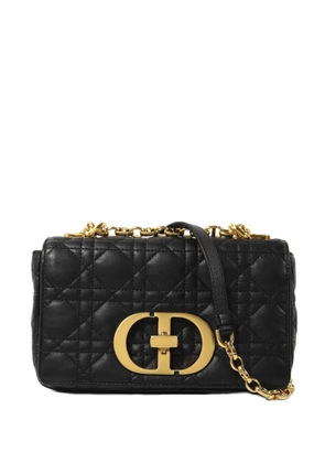 Christian Dior Pre-Owned medium Caro quilted shoulder bag - Black