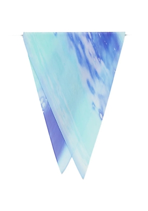Pleats Please Issey Miyake pleated scarf - Blue