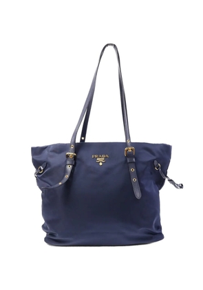 Prada Pre-Owned buckled soulder bag - Blue