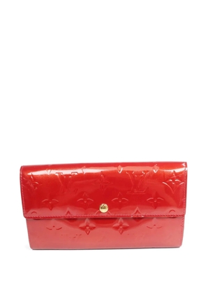 Louis Vuitton Pre-Owned Monogram Vernis Portefeuille Sarah wallet - Red