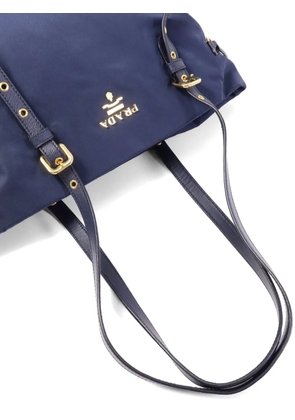 Prada Pre-Owned buckled soulder bag - Blue