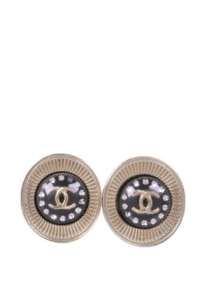 CHANEL Pre-Owned CC crystal-embellished earrings - Gold