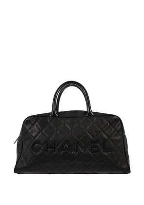 CHANEL Pre-Owned 2000 Caviar quilted bowling bag - Black