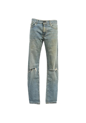 Saint Laurent Pre-Owned distressed washed jeans - Blue