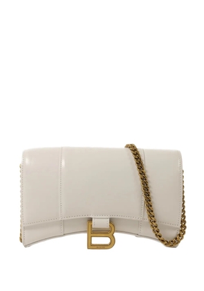 Balenciaga Pre-Owned Hourglass B logo shoulder bag - White
