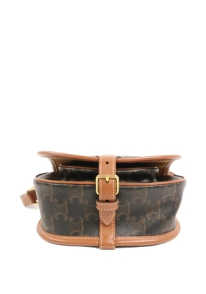Celine Pre-Owned Folco Triomphe canvas shoulder bag - Brown