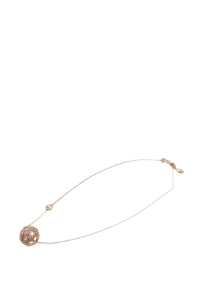 Christian Dior Pre-Owned Cannage CD necklace - Gold