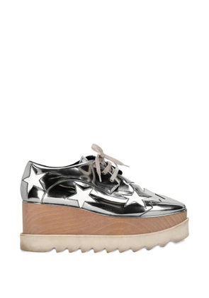 Stella McCartney Pre-Owned Elyse star-patch platform shoes - Silver