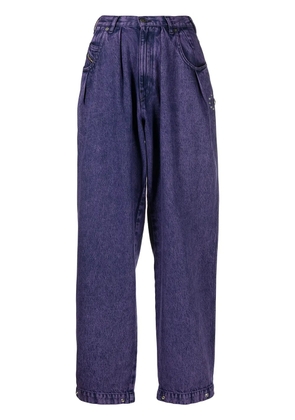 Diesel high-waisted indigo boyfriend jeans - Purple