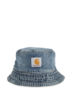Carhartt WIP logo-patch denim bucket hat - Blue