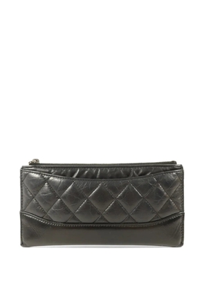 CHANEL Pre-Owned quilted CC long wallet - Black