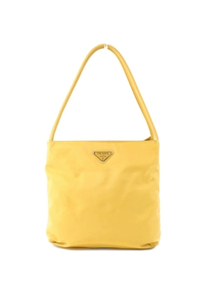 Prada Pre-Owned logo-plaque shoulder bag - Yellow