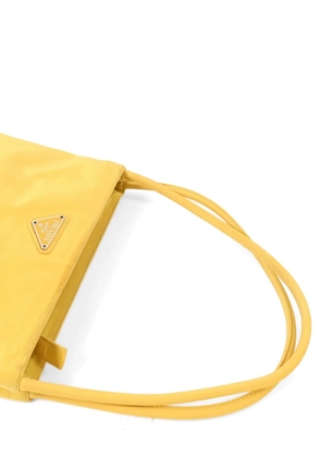 Prada Pre-Owned logo-plaque shoulder bag - Yellow