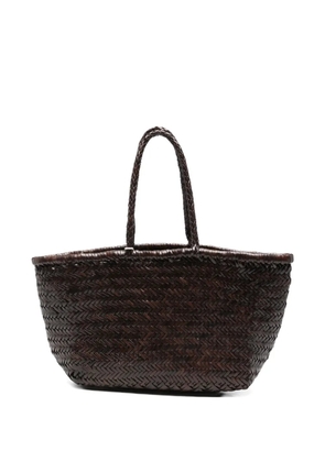 DRAGON DIFFUSION big Bamboo Triple Jump woven tote bag - Brown