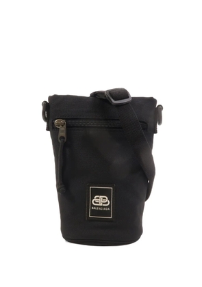 Balenciaga Pre-Owned logo-patch shoulder bag - Black