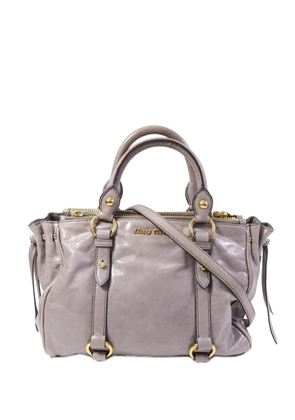 Miu Miu Pre-Owned Two Way leather shoulder bag - Grey
