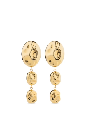 Federica Tosi hammered drop earrings - Gold