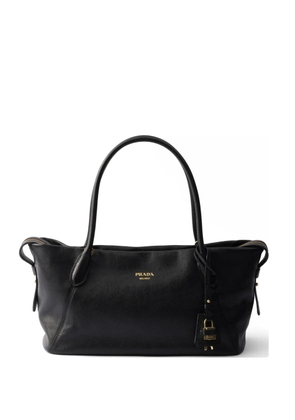 Prada large leather tote bag - Black