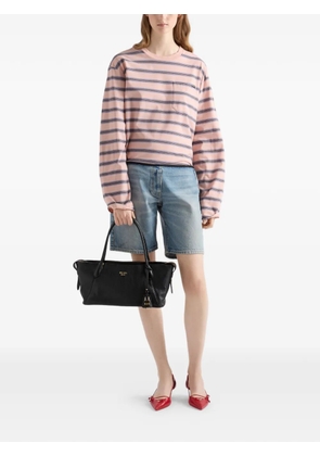 Prada large leather tote bag - Black